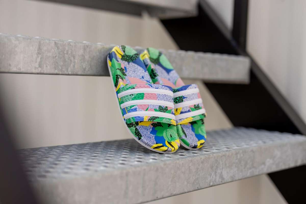 Playful summer slippers