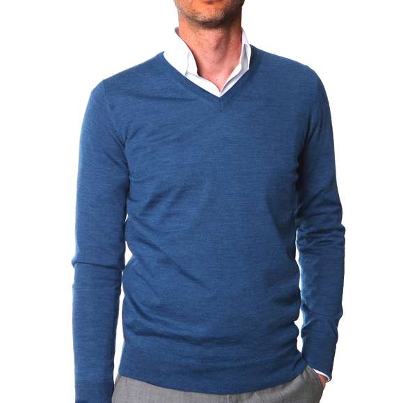 Classic merino wool sweater for men