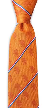 Orange Silk Tie with a Touch of Class