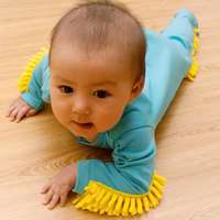 Crawling Clean With Fun Onesie