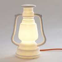 Charming porcelain storm lamp