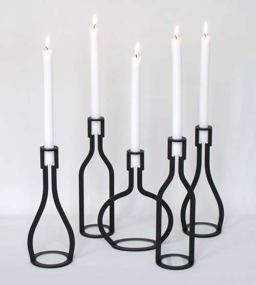 Twisted candle holder for cozy moments