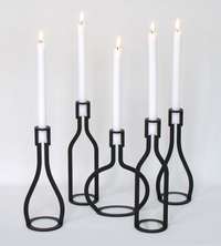 Twisted candle holder for cozy moments