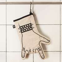 Whimsical Rock 'n Roll Oven Mitts